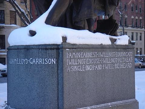 Statue of William Lloyd Garrison in Boston